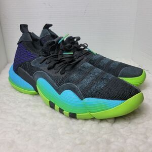 Adidas Trae Young 2 Mens Size 12 Core Black Team Solar Green H06473